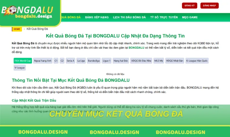 chuyen muc kqbd Chuyên mục Kết Quả Bóng Đá