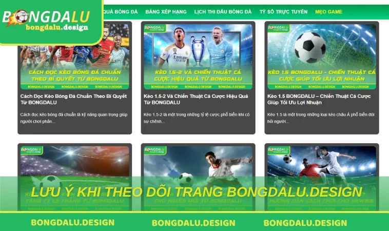 luu y khi theo doi trang Những điều cần lưu ý khi sử dụng trang BONGDALU