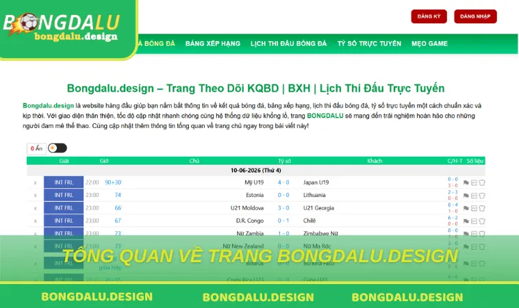 tong quan ve trang bongdalu.design Tổng quan về trang thông tin bóng đá uy tín Bongdalu.design